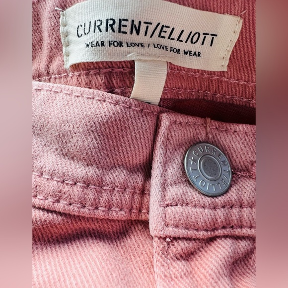 NWT Women’s Current/Elliott The Riviera Vale Jean Shorts with Raw Hem - Picture 9 of 12